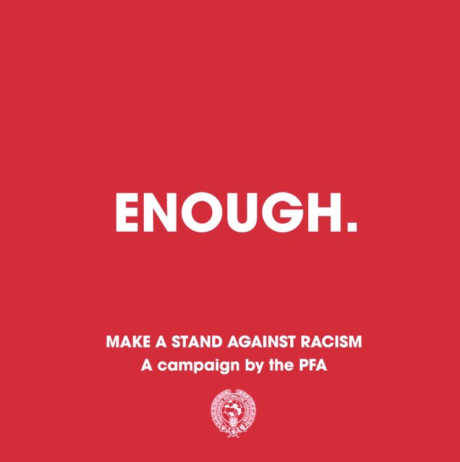 dan_bentley1's tweet photo. #Enough

We are making a stand against racist abuse.

We recognise that our platforms come with responsibility, and so we are using our voice to stand against racist abuse.

Together, we are calling on social media platforms and footballing bodies to do more! https://t.co/gjdK9lHX87
