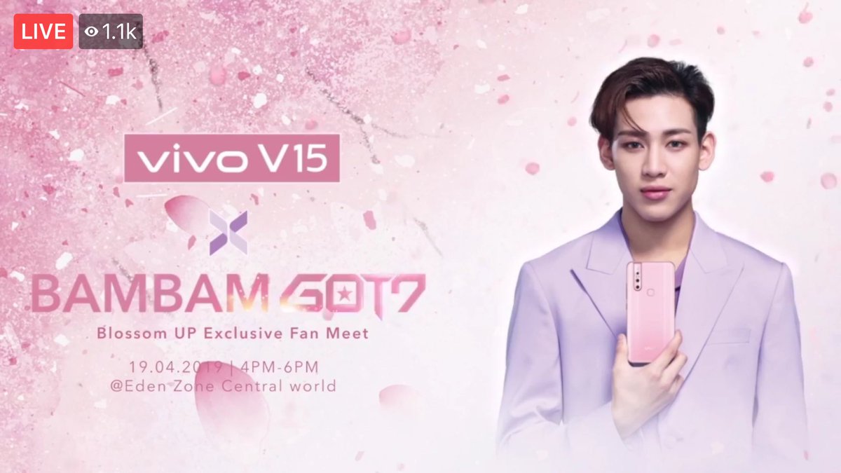 1011aalyttmab's tweet photo. รอเลยคร่าาาาา พี่กันต์~😊

#VivoV15SeriesXBAMBAMGOT7  #อากาเซ่ #BamBam 
#V15BlossomPink #GOT7 #GOT7official https://t.co/bLeYXUAk5k