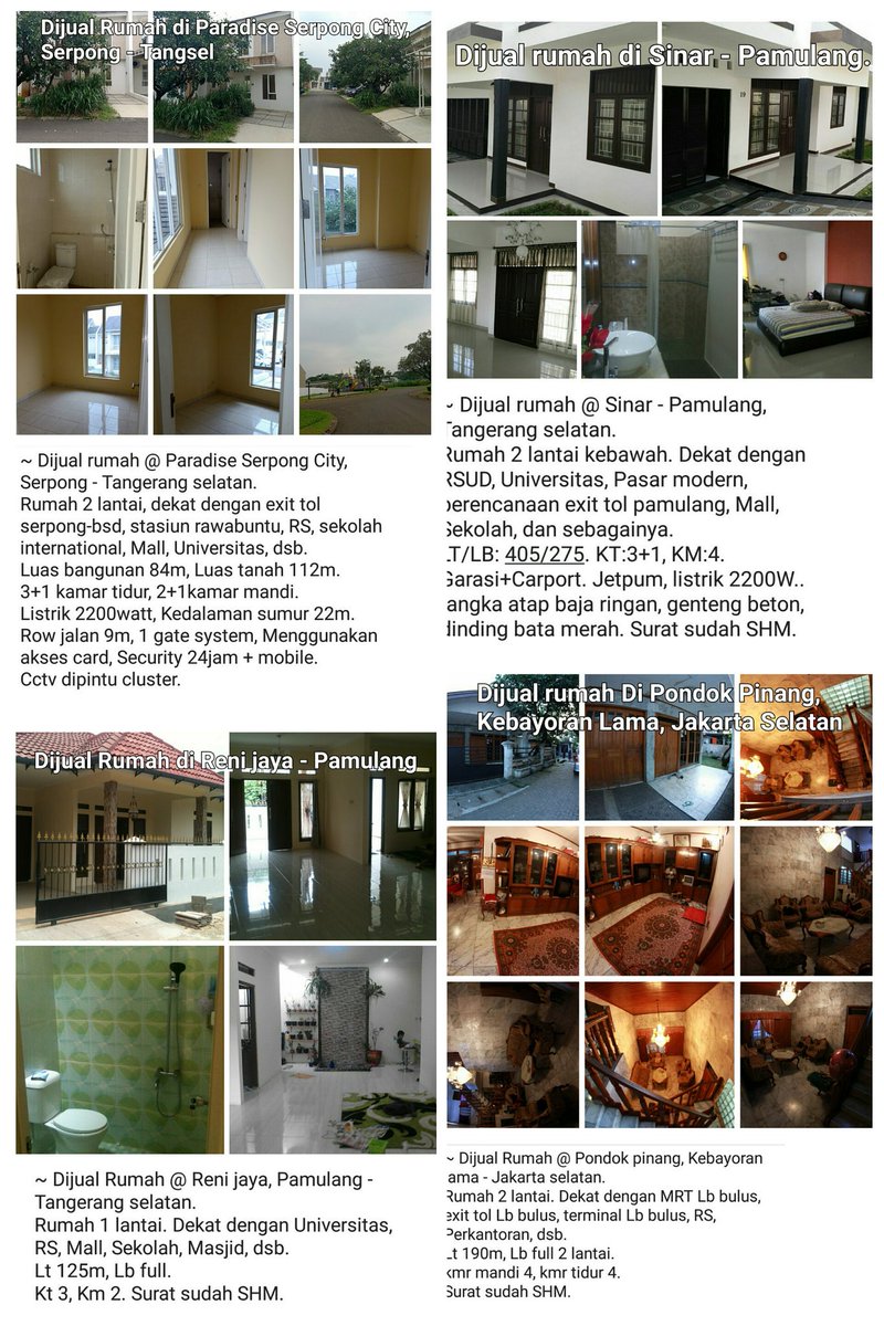 Property_89's tweet image. Bila berminat telp/wa ke:  
0878 0002 2898 (Thody)

#Dijuarumah #ParadiseSerpongCity   #Serpong #bsd #Tangerangselatan #Rumah2lantai #tol #tolserpongbsd #stasiunrawabuntu #RS #sekolah #international #Mall #Universitas #Recomended4BO #WonderfulIndonesiaDubai