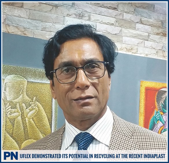 #AshokChaturvedi, CMD <a href="/uflexltd/">UFlex Limited</a> to <a href="/plasticnews/">Manager | Polymer.ws</a> : People are of the perception that plastics are not recyclable. We are demonstrating possibilities of #recycling #plastics and converting it into something useful.   1/2