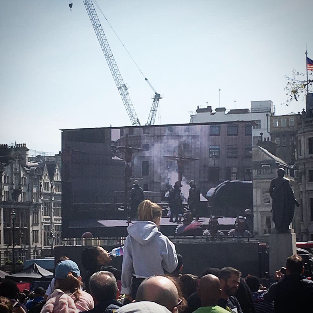 SteveVFX's tweet photo. A Passion Play in Trafalgar Square. #easter #theatre #openairtheatre #openairperformance #jesus #crucifixion https://t.co/iBG4u4Jp1Y