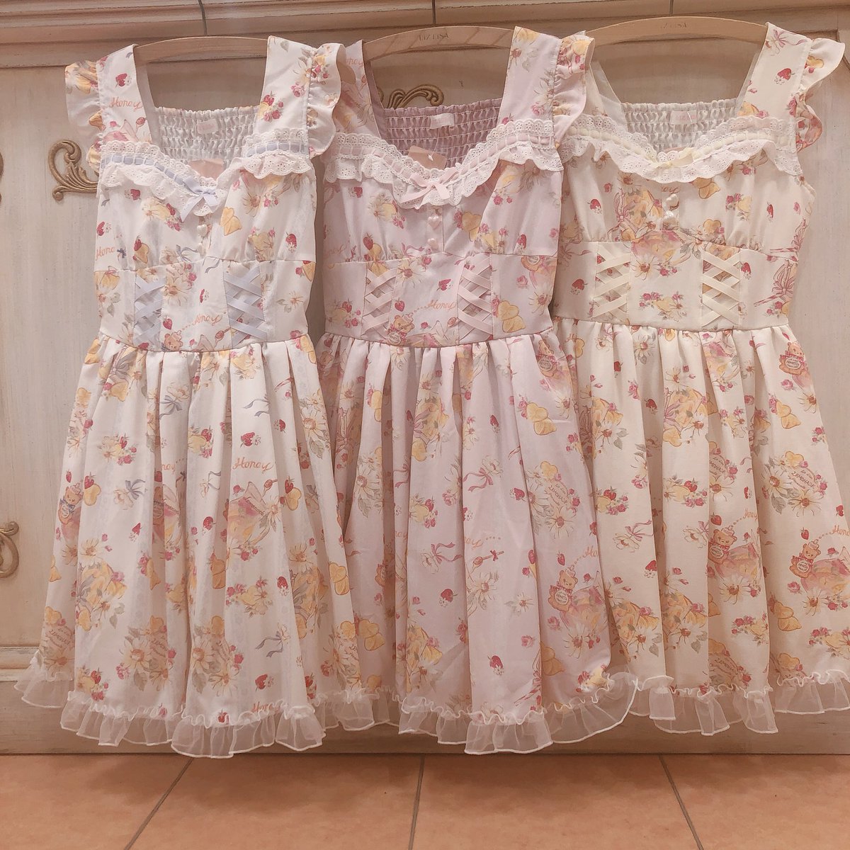 LIZ LISA ハートレモネード ジャンスカ イエロー LIZ LISA ハート