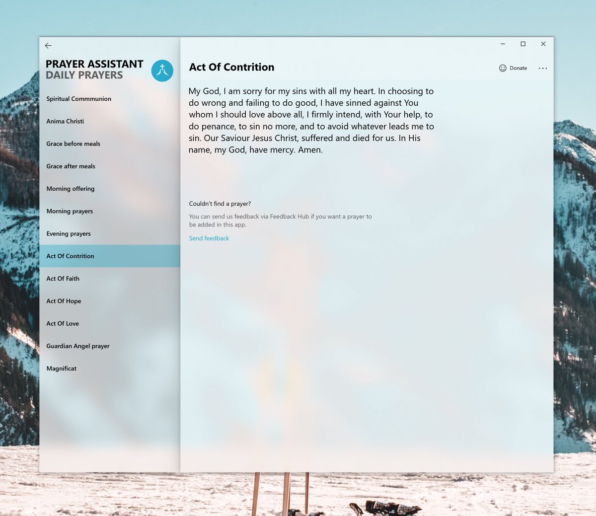 christoph_fer's tweet photo. So I tried using the new ThemeShadow for Windows 10 May 2019 Update in @PrayerAssistant app. 

Looks nOice! ❤ #FluentDesign #19H1 #Windows10 #UWP #XAML https://t.co/z0MHz8NM9y