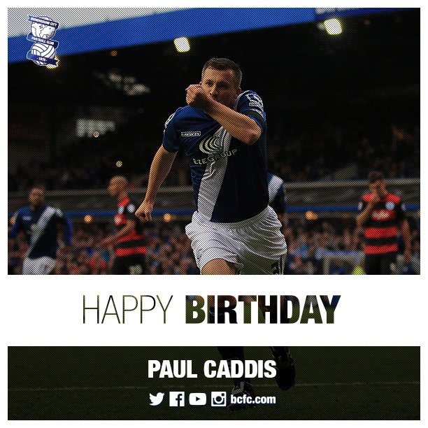   We would also like to wish a very Happy Birthday to former player Paul Caddis 

Have a good day, Paul.   