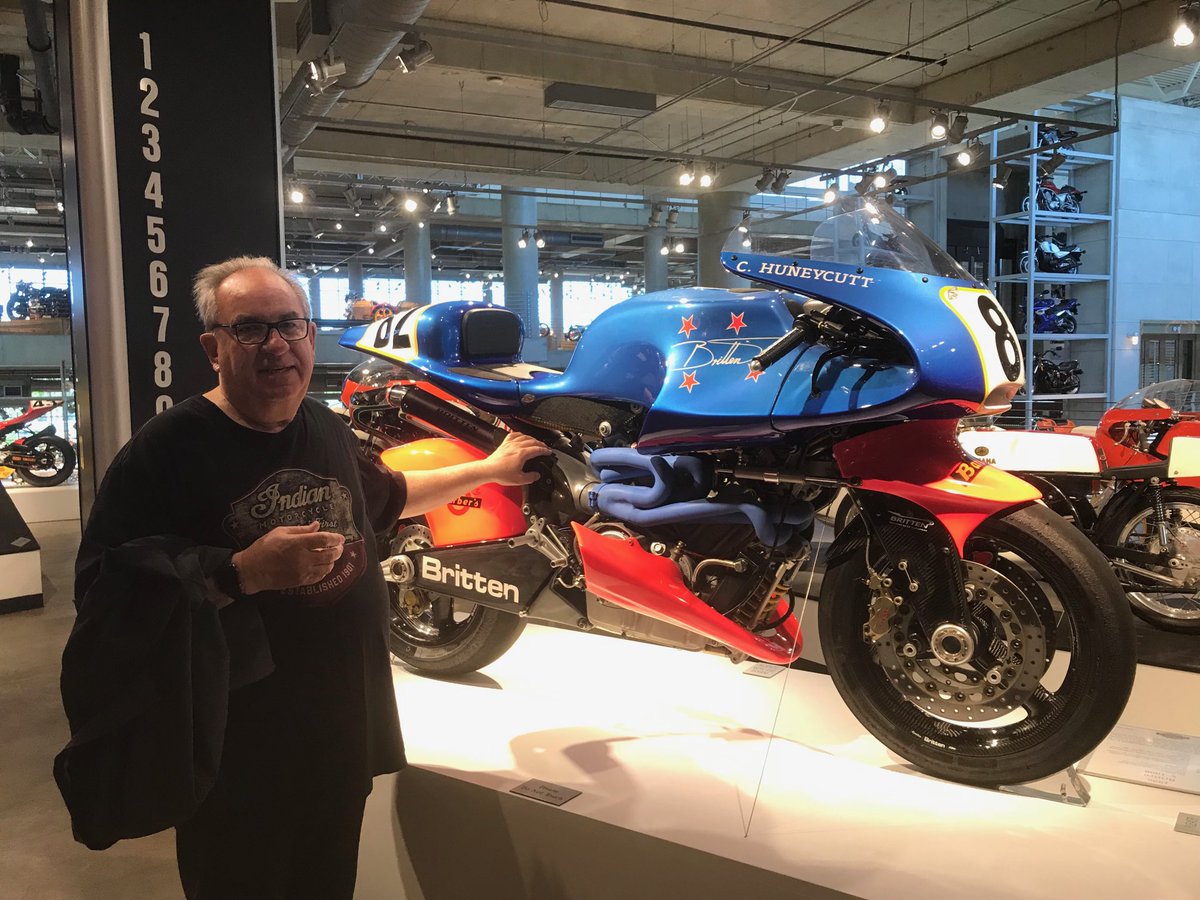 BobbyBaum2's tweet photo. At Barber Museum with the Britten 1/10 from pure genius designer and builder. https://t.co/nj07fuoCcq