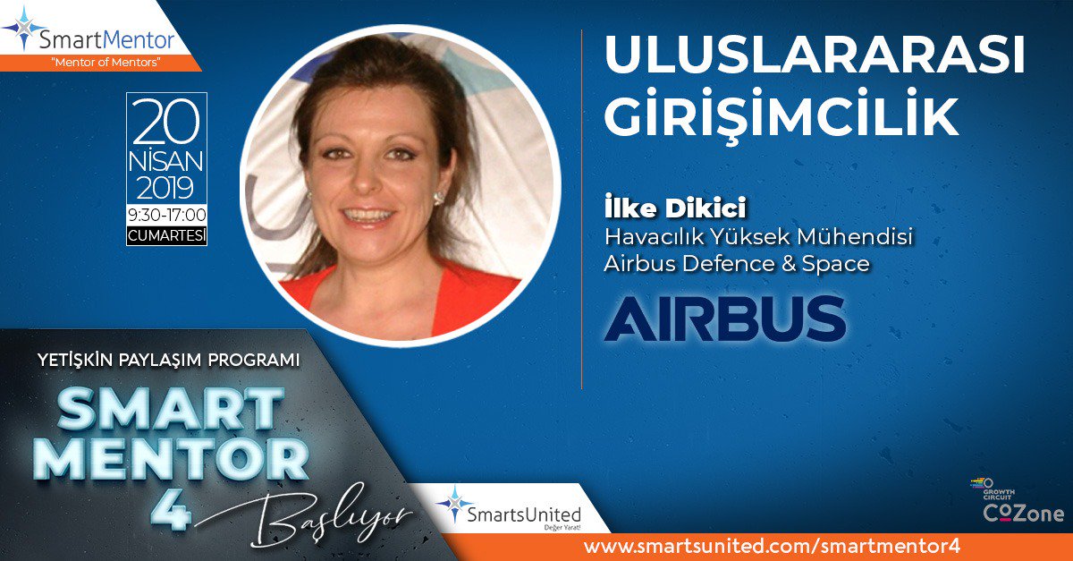 Smart Mentor 4 Yetişkin Paylaşım Programı’nda, iş dünyasının saygın isimleri, farklı bakış açıları kazandıracak bilgi ve tecrübelerini katılımcılarımızla paylaşacak.

#20nisan #smartmentor4 #smartmentör #etkinlik #mentör #mentor #cozone #odtü #metu #cuma #friday #ankara