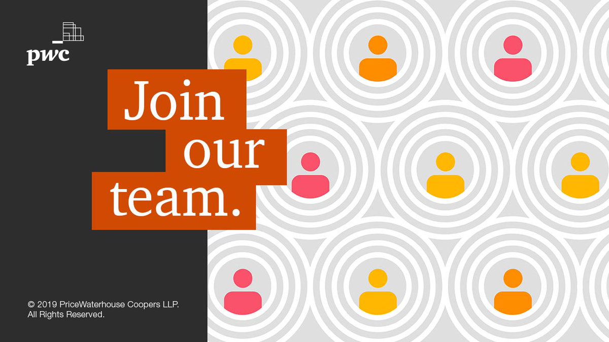 PwC_UK_Careers's tweet photo. Looking for a new job? Or please retweet if you know someone who is.
Check out our careers website to view our latest opportunities: https://t.co/omCEv87Fey
#jobsearch #newjob #jobapplication #PwCjob #PwC #job #jobs #CV #workatPwC https://t.co/qzNYvQwgtA