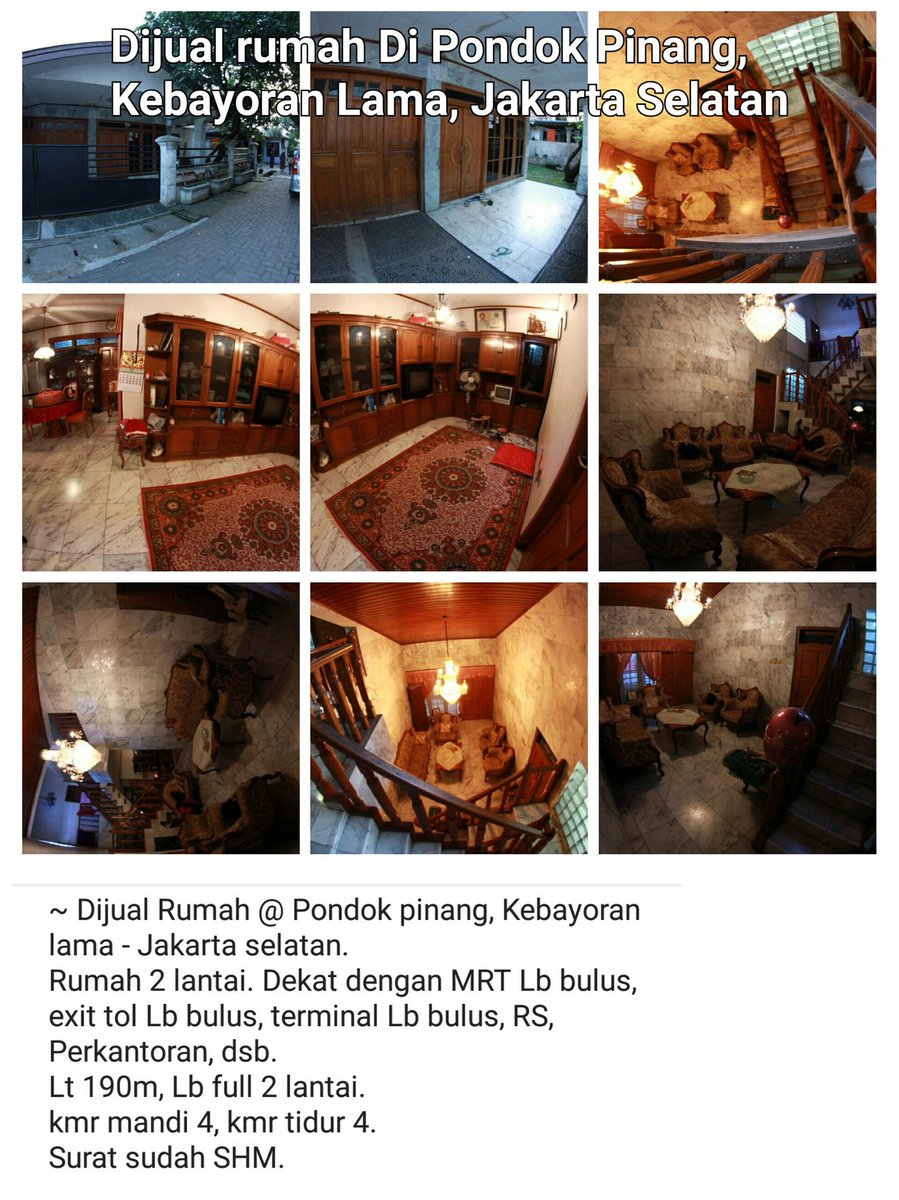 Property_89's tweet image. Bila berminat telp/wa ke:
0878 0002 2898 (Thody)

#DijualRumah #Pondokpinang  #Kebayoranlama #Jakartaselatan
#Rumah2lantai #MRT_Lb_bulus #tol_Lb_bulus #terminal_Lb_bulus #RS #Perkantoran #carefour #rumah #propertirumah