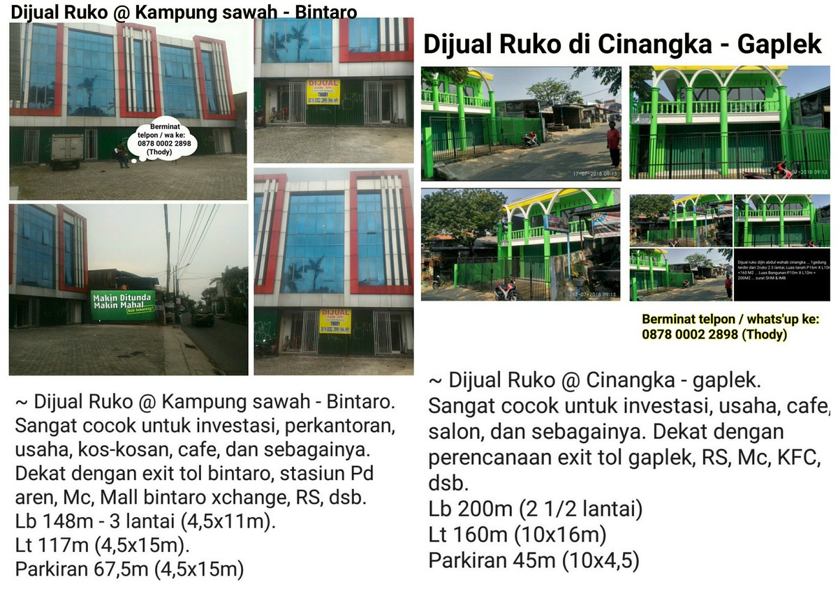 Property_89's tweet image. Bila berminat telp/wa ke:
0878 0002 2898 (Thody)

#DijualRuko #Cinangka #gaplek
#investasi #usaha #cafe #salon #cafe #resto #restaurant #perencanaan_exit_tol_gaplek #RS #Mcd #KFC #universitas #sekolah #ruko #InvestigatetheInvestigators #investasi #investor #investinpeople