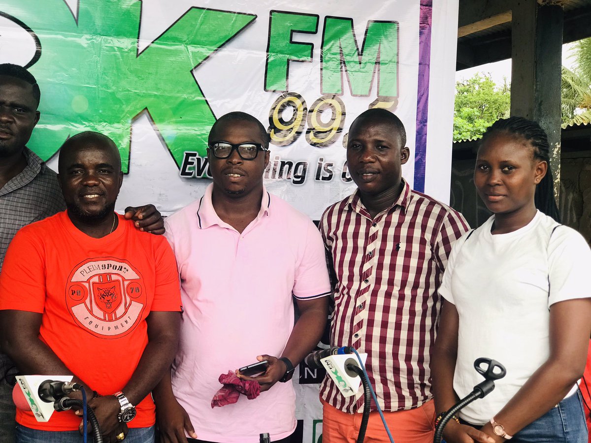 WrehDioda's tweet photo. #OKFM Radio outreach 
Compound 3 #GrandBassaCounty https://t.co/4L04humIV2