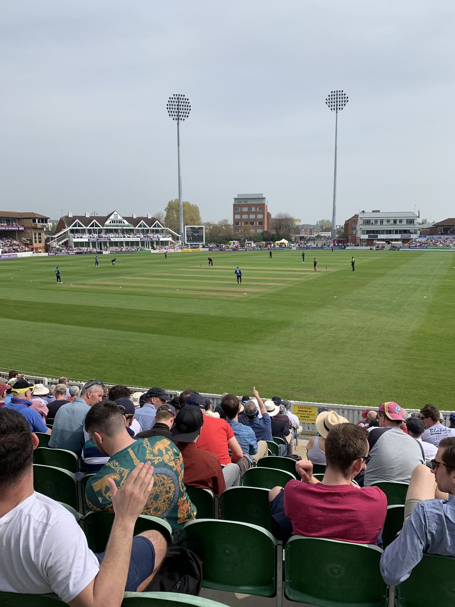 First game of the season what a setting <a href="/SomersetCCC/">Somerset Cricket 🏆</a>