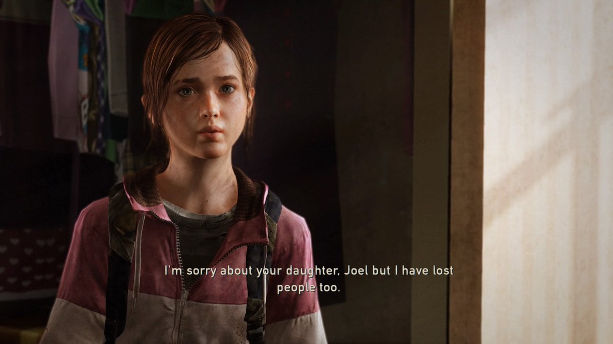 secondlastofus's tweet photo. @PlayingUs I think this is a significant chapter in the relationship development between Joel and Ellie. The reversal in his decision after she escapes imo shows that Joel cares more about her safety than finding the cure #PlayingWithTheEnd19 https://t.co/LieF11B2ve