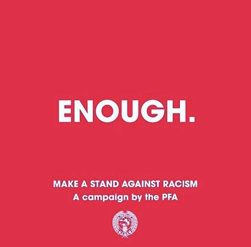slongd's tweet image. #Enough

We are making a stand against racist abuse.

We recognise that our platforms come with responsibility, and so we are using our voice to stand against racist abuse.

Together, we are calling on social media platforms and footballing bodies to do more!#Enough