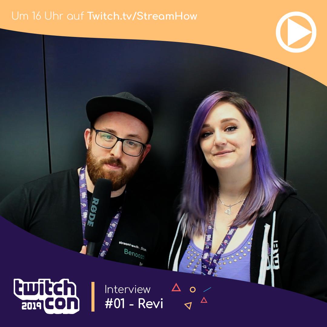 StreamHow_DE's tweet photo. Heute, 16 Uhr auf unserem Twitch-Kanal:
Das erste Interview von der #TwitchCon2019 mit @Revi1403 über ihren Werdegang als Streamerin auf Twitch!
https://t.co/FN25LHtntK
#Twitch #TwitchDE #TwitchTV #StreamHowInterviews #Livestreaming #TwitchCon #TwitchConEurope #Berlin https://t.co/COxr6vtYlm