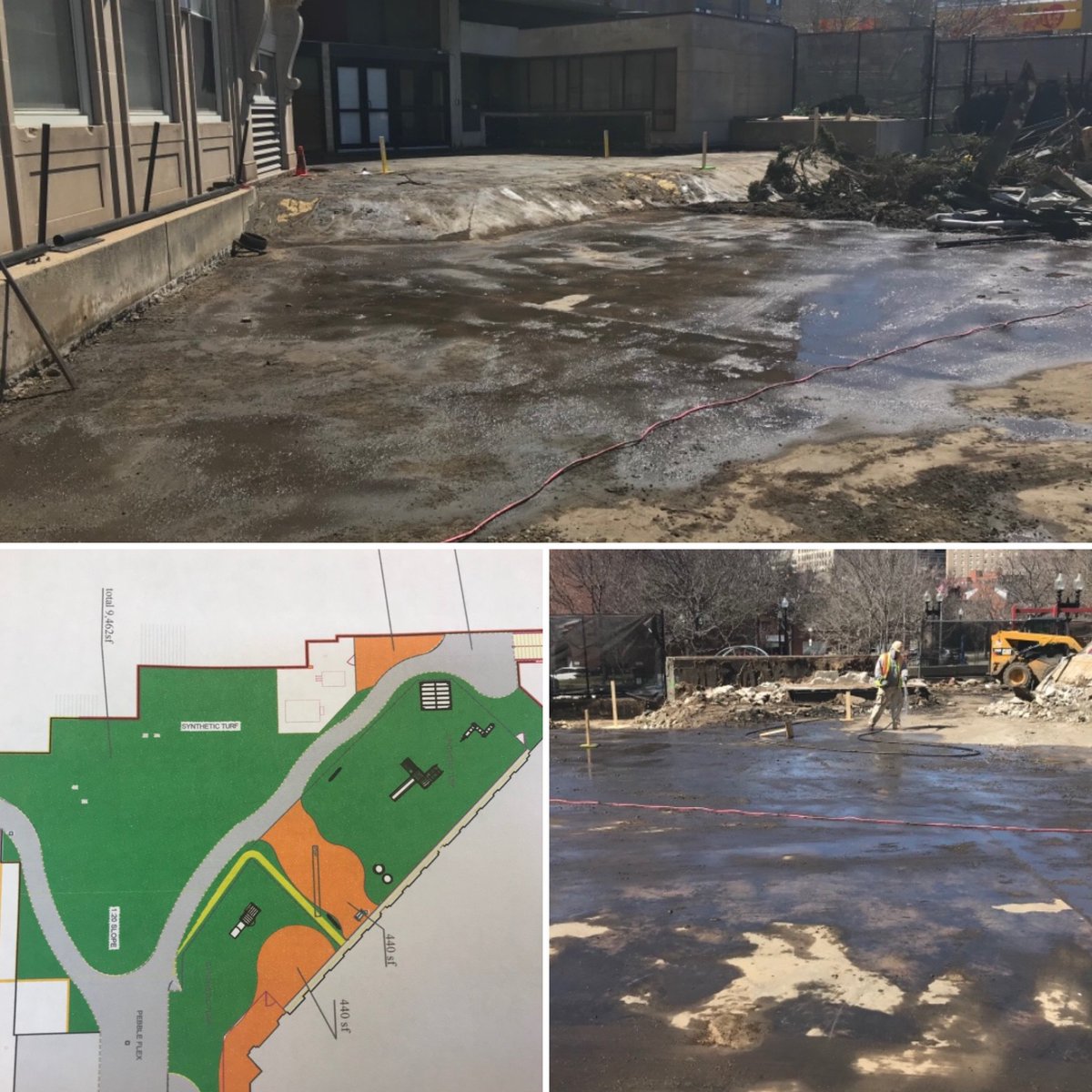 NewEnglandTurf's tweet photo. Flash forward Friday 2 a project in the works! Demo pic of Wang YMCA in Boston. We are resurfacing 9,500sf with turf and Poured-in-Place rubberized surfacing to be completed the end of June!
#NewEnglandTurfStore #Turf #Rubber #Playground #YMCA #Childsafety #Play #Kids #Optoutside https://t.co/ErfwMSNELU