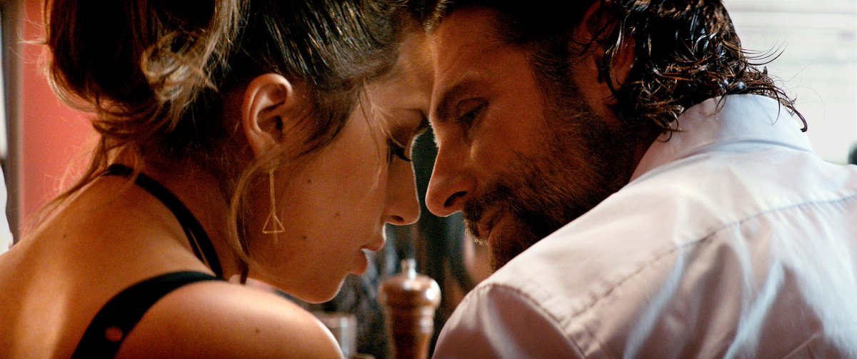 #AStarIsBorn🌟
Finally got to watch this emotional journey of Jack's decline with plenty of stumbling #closeups (Director #BradleyCooper's prerogative!) and #LadyGaga as Ally IS the #Star of this film: a natural, believable, vulnerable, stunning performance !! 😍❤
<a href="/colebrax/">James Hancock</a>