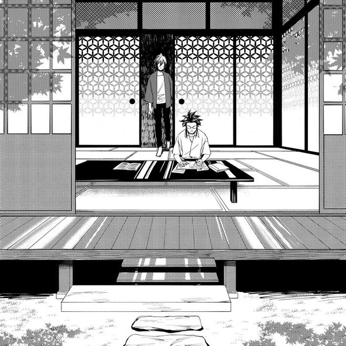 -Almost- Part 01
Hyakkimaru and Tahoumaru studying together.

I tried to experiment a lot with this one. It's quite difficult to pin down Hyakkimaru personality so I based a bit off the manga. 