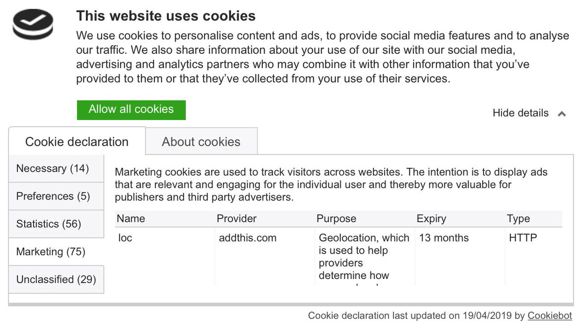 Use this web. This website uses cookies..