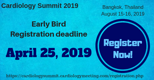 CardiacSummit's tweet photo. Register for the conference Cardiology Summit 2019 held at Bangkok, Thailand. 
Save the dates: August 15-16, 2019. 
Register for the conference as presenter or delegate and reserve your slot. 
https://t.co/DyKd2HVsAL
#CardiologyConferences2019 #Heartconferences #Cardiology https://t.co/WANQaOuUaZ