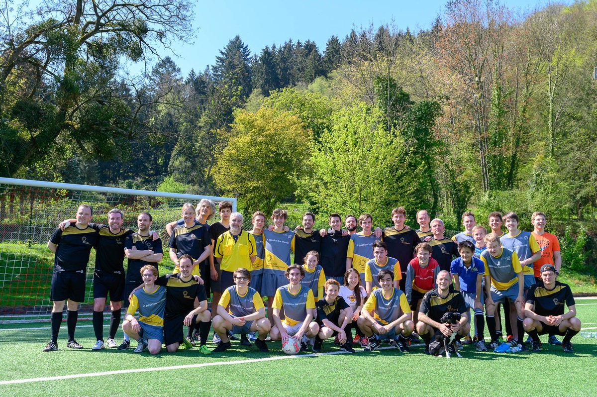 BerlinPhil's tweet photo. Sports update from Baden-Baden! The friendly #football match against our godchildren of the National Youth Orchestra of Germany @BJODeutschland ended 7-9. Congratulations! #berlinphil #fshbb #bpheaster #OsterfestspieleBB 📷 Stefan Stahnke https://t.co/H6kjJI6INZ