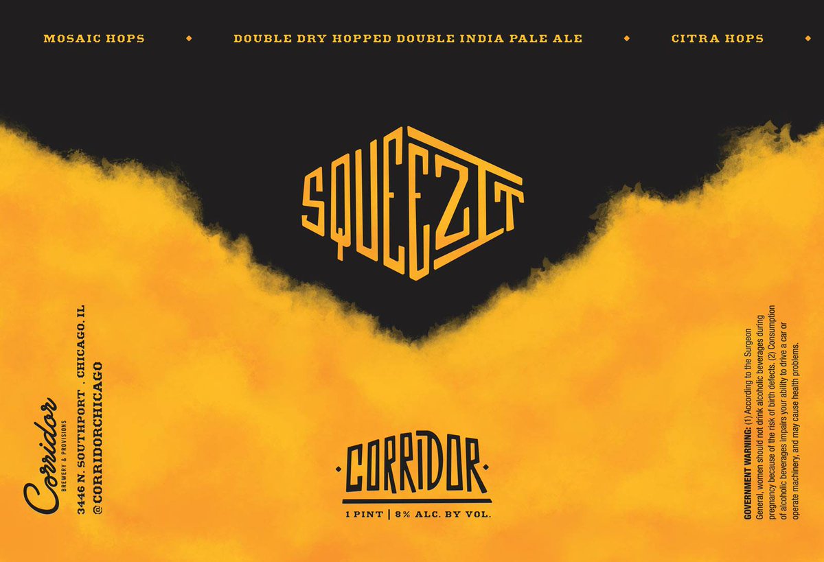 SqueezIt CANS are back Friday, May 3 at Noon! 

Our OG hazy will also be available on draft &amp; to-go in 32oz crowlers ($13/ea) &amp; 64oz growlers ($18/fill). No limits.

All the 4-pack info>>>bit.ly/2Gof3Pc

#corridorbrewery #squeezit #hazyipa #hazybeer #southportcorridor