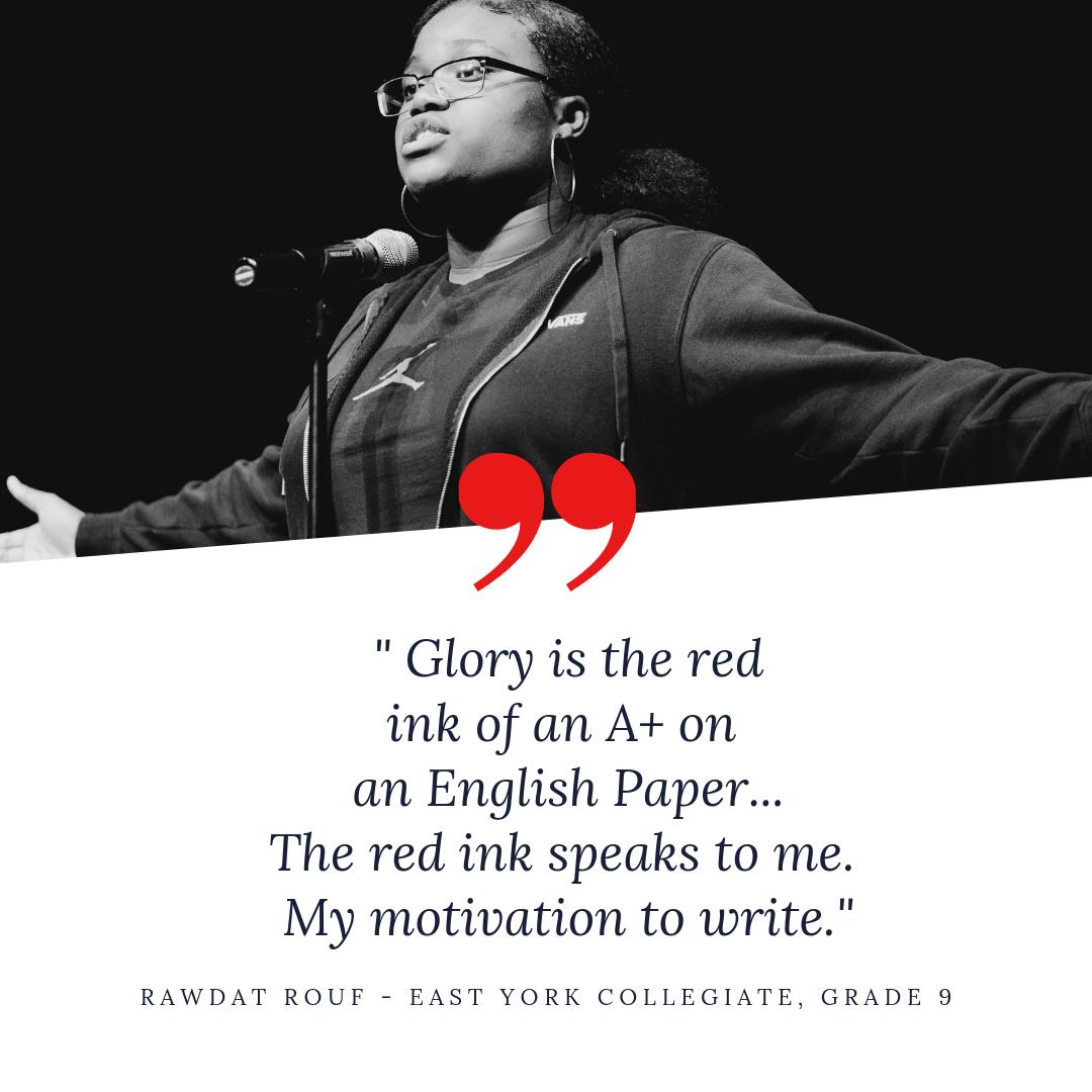 Ont_LOVE's tweet image. This #GetFreeFridays at #LTABToronto2019 and #LOVEOntario 

We have an amazing quote from one of our LTAB students, Rawdat from East York. See the full poem published in our LTAB Anthology. Pick up a copy at this year's finals on May 11th! Save the date!