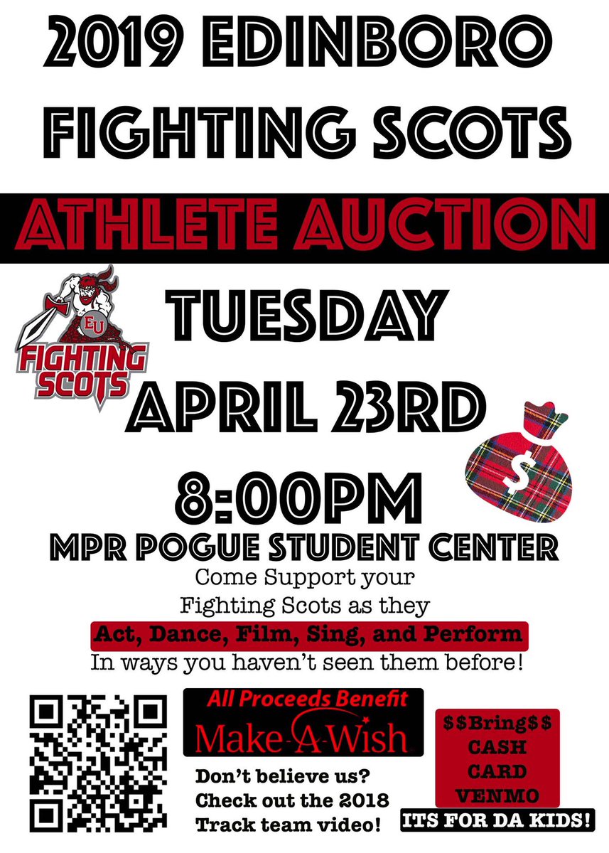 BGeehrer's tweet photo. Did you know that’s @Edinboro is consistently one of the top 5 NCAA D2 schools to raise money for Make-a-Wish? Come support @BoroAthletics in our final push of 2018/2019 year! https://t.co/02tNUzdNcB