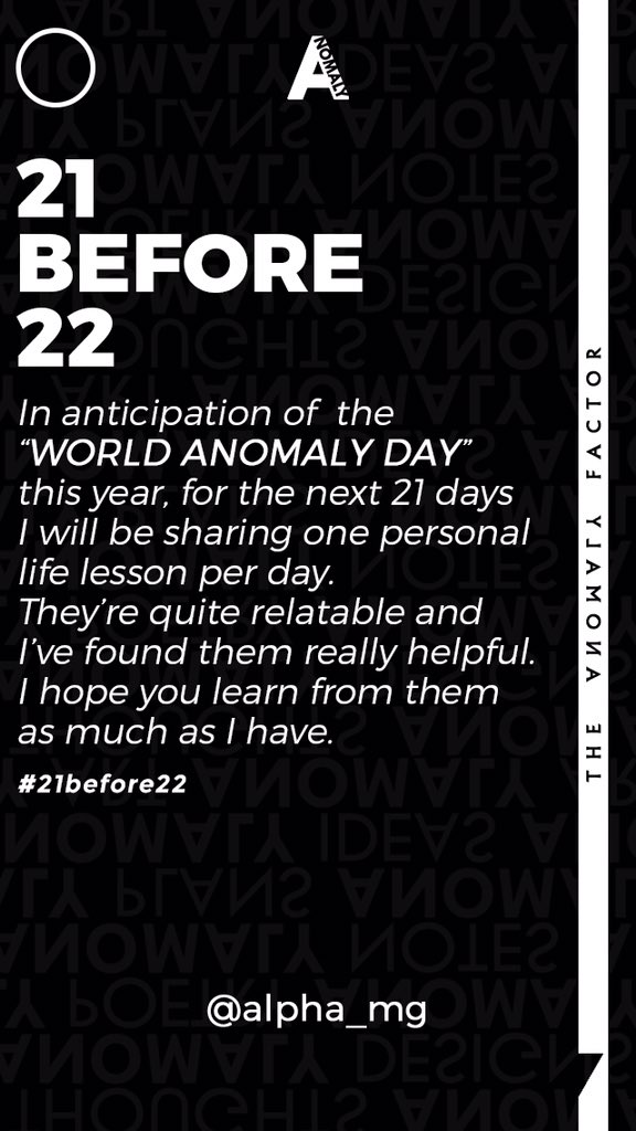 beautifullalpha's tweet photo. #21before22 #theanomalyfactor https://t.co/7Gj9PxGajX