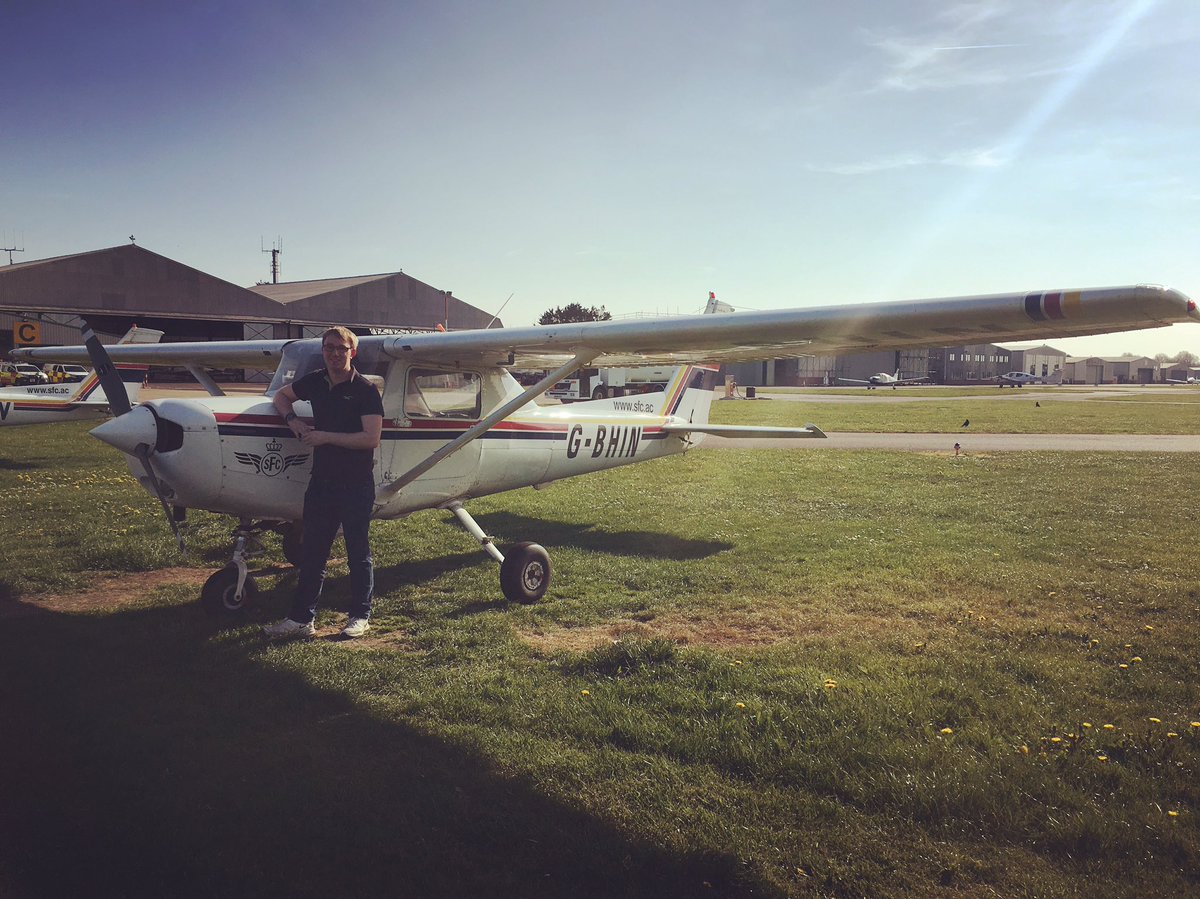 Our second solo in two days, and a second Callum! Well done to Callum who just went solo for the first time in India November just now, that’s what you call a Good Friday! #StudentPilot