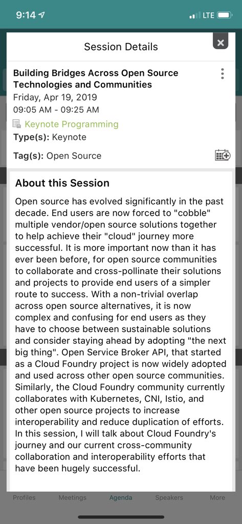 On stage now: Swarna Podila (<a href="/skpodila/">Swarna (she/her)</a>) of <a href="/cloudfoundry/">Cloud Foundry</a> talking “Building Bridges Across Open Source Technologies and Communities” #ContainerWorld