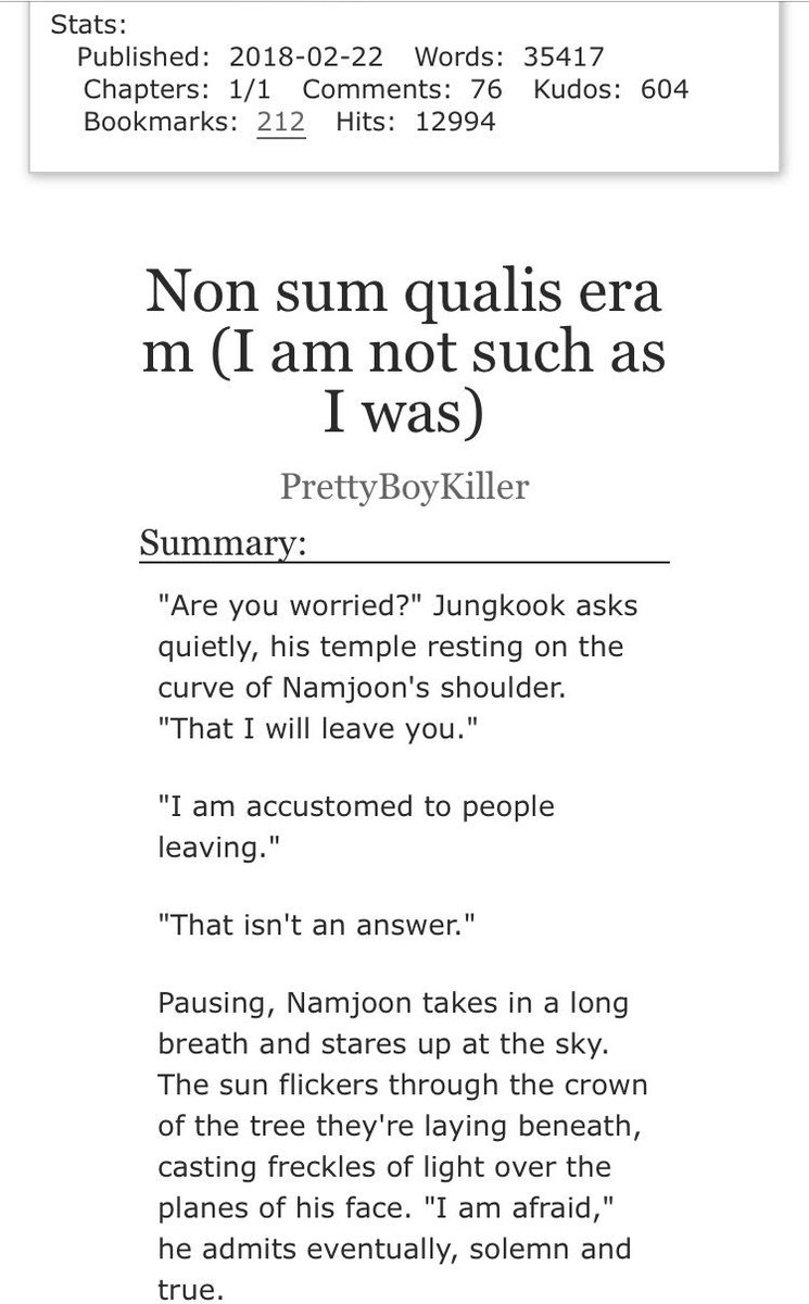 Non sum qualis eram (I am not such as I was) — horse trainer jk | literally a yeehaw fic | angst | fluff?? | open ended archiveofourown.org/works/13764771 by <a href="/PBK_twt/">PBK 🔪</a>