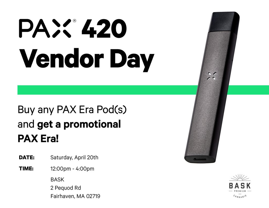 baskfairhaven's tweet photo. Tomorrow 12-4pm at Bask!
#newengland #cannabiscommunity #forthepatients #mammj #massmmp #grassachusetts #baskfairhaven #terps #massdispensary #fullspectrum #cannabiscultivation #terpenes #cannabinoids #pax #420 https://t.co/PY1bodFFsj
