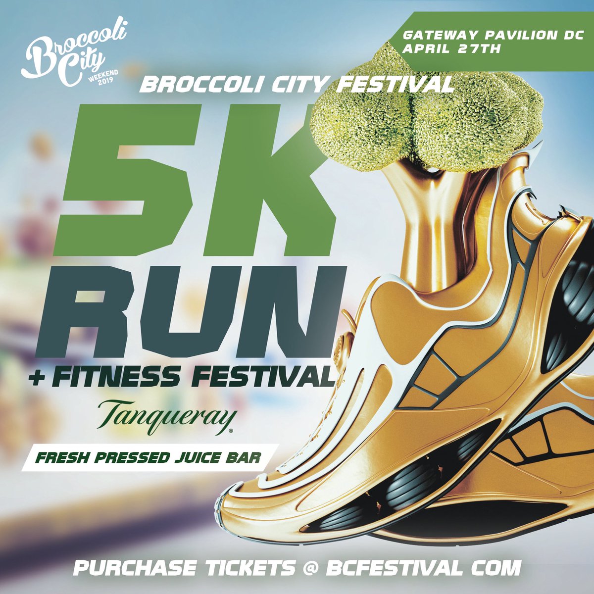 BroccoliCity's tweet photo. SIGN UP FOR #BCFEST5K πOur 5K Run + Fitness Festival is back and right around the corner! #FitDC Take control of your health through fitness and exercise π₯¦ 4/27/19 featuring a @tanquerayusa fresh pressed juice bar ππ½ββοΈβ¨ https://t.co/ROUUKYIWhC https://t.co/9KsTWIo8Xs
