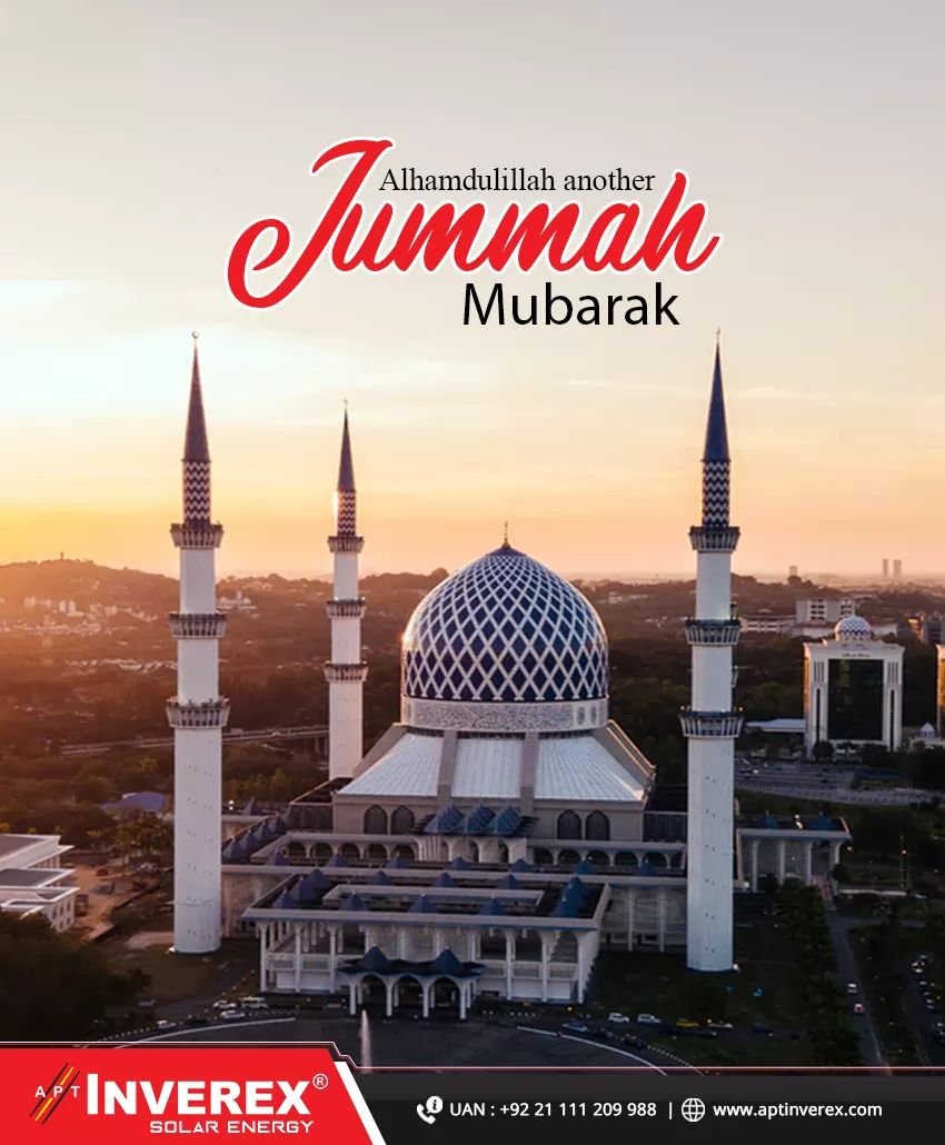 InverexSolar's tweet photo. Jummah is the Most Beautiful day of the week. This special day comes in our life after every six days. We must be thankful to Allah (سبحانه و تعالى) for such a blessed day.
Inverex | – #MakingPakistanBrighter
#Inverex #SolarEnergy #JUMMAMUBARAK”#BlessedFriday https://t.co/XgZoYyJn5O