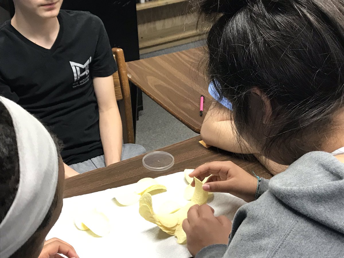 ROYALInniss's tweet photo. Our 8th grade @AVIDWMS Pringle Ring Challenge has begun #AVIDFunFriday @CPSAVID https://t.co/LjjwfL8pqo