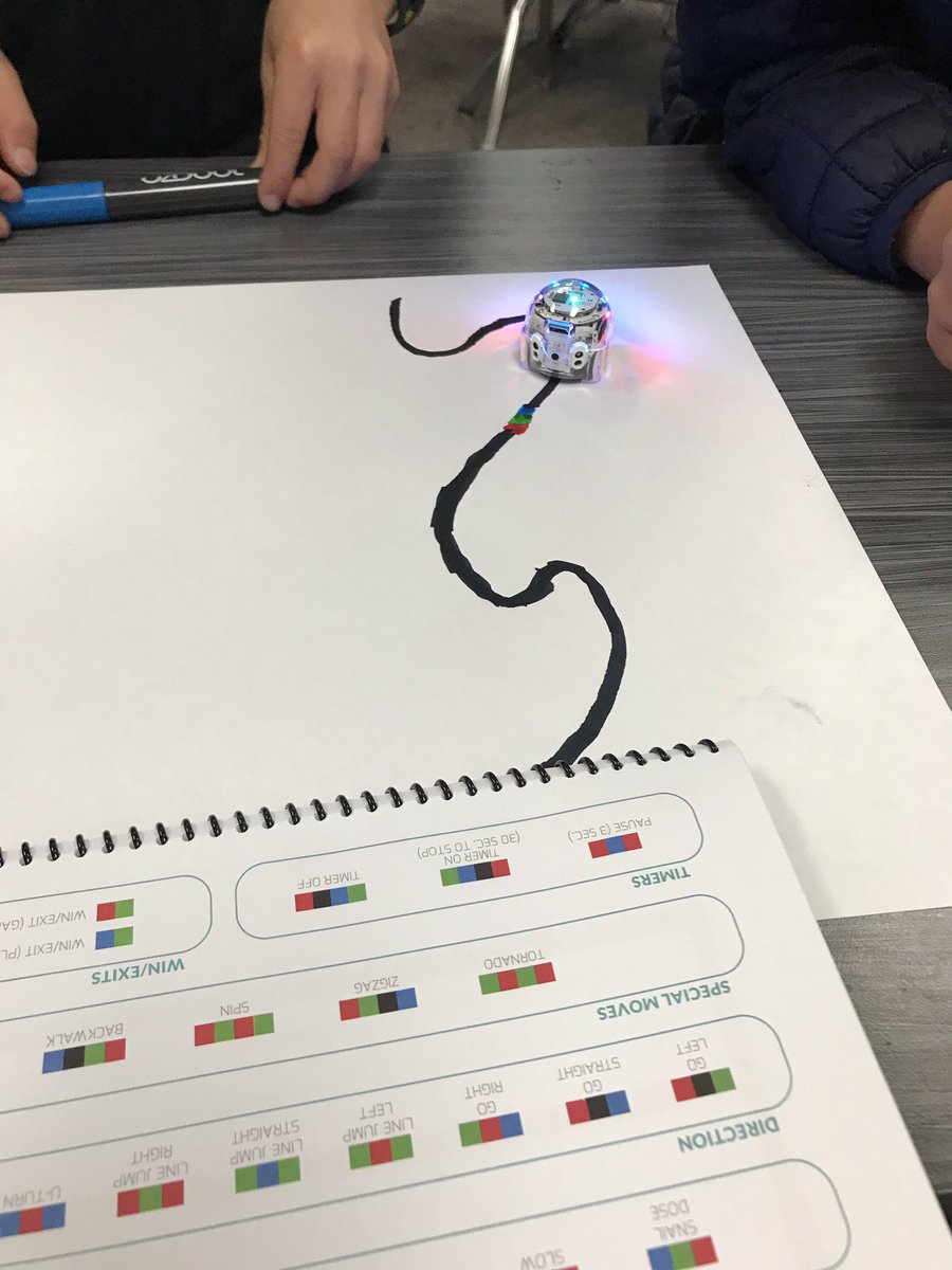 LTturtles's tweet photo. Amazing coding going on in 1st grade. Team in action! #usdlesrns #guadroars #ozobots https://t.co/XaFFMVOAIB