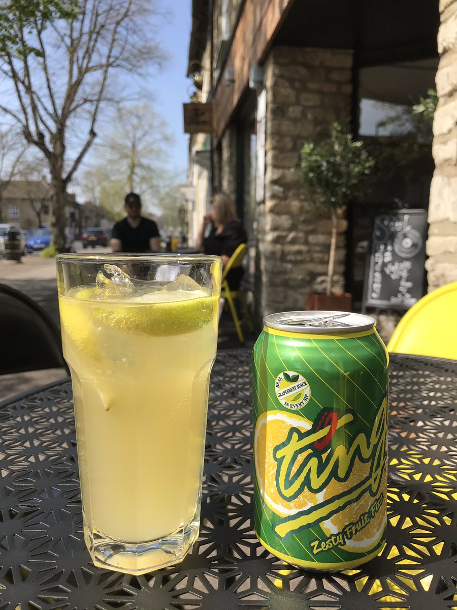 FATLILS's tweet photo. Holy Cow it’s warm in the sunny side of Corn St. And perfect weather for a Rum & Ting...! But which rum is it? Can you guess?
#goodfriday #sittinginthesun #drinkingrum #rumandting #ting #caribbean #sunshine #fatlils #bar #restaurant #musicvenue #familybusiness https://t.co/feEVZmtj38