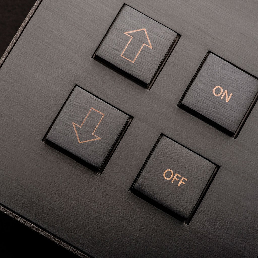 Lithossdesigned's tweet photo. Switch OFF the work / relax & chill ON. To personalize our switches, text (in your chosen language) or symbols can be printed on the button and/or coverplate. #lithoss #switches #interior #decor #luxury #luxuryhomes #interiordesign #smarthome #design #domotica #lightcontrol https://t.co/gdxy0BOnxc