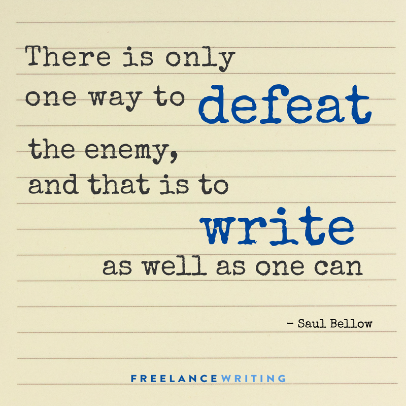 Just keep writing 📝 ow.ly/zcl130oeZxB #FreelanceWriting #Quote #QuoteoftheDay