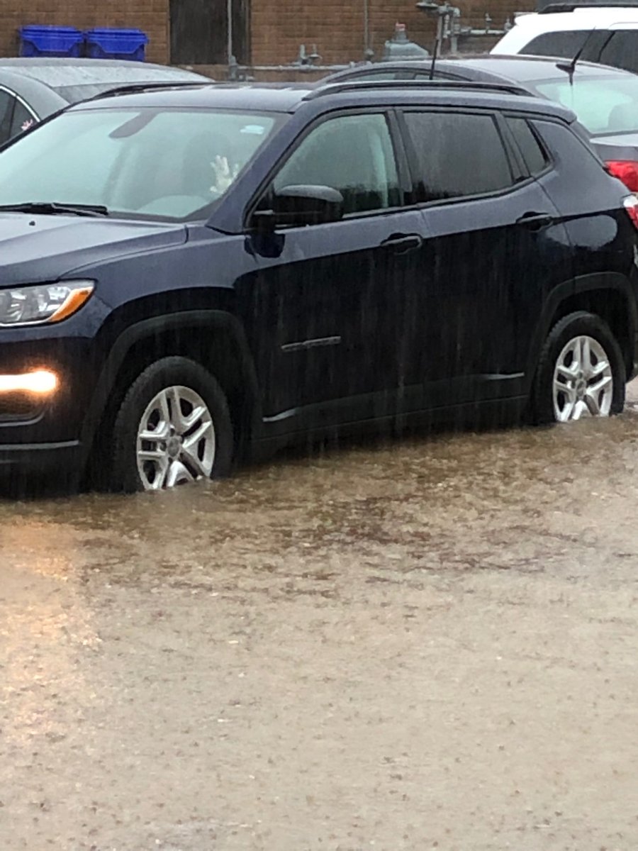 Marcie_FSE's tweet photo. HUGE shoutout to Mr Isbell!! A flooded parking lot caused us to have to move our vehicles, he braved the storm for us all! Thank you Mr. Isbell! #fseisthebest #RCPSworldclass https://t.co/jwaHedKOAy