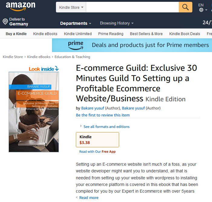 wild_byo's tweet photo. Day 1: Thinking on #HOW to #STARTUP an #ECOMMERCE business, Start today with the #WEBSITE learn how to in this guide only $2.99 on Amazon #kindle >>https://t.co/Rnr5P5hPyD  #goodfriday https://t.co/UDAAvTn93G #CUZILOVEYOU https://t.co/Lf6t646TOp