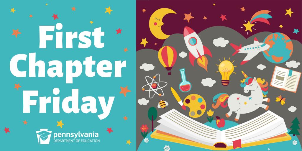 PA Department of Education (@padeptofed) on Twitter photo Have you heard about #FirstChapterFridays? This literacy initiative = a sneak-peek at a novel that encourages students to read the rest of the book! Check out our pins on our <a href="/Pinterest/">Pinterest</a> page to learn more β‘οΈ pinterest.com/PADeptOfEd/ π Have you heard about #FirstChapterFridays? This literacy initiative = a sneak-peek at a novel that encourages students to read the rest of the book! Check out our pins on our <a href="/Pinterest/">Pinterest</a> page to learn more β‘οΈ pinterest.com/PADeptOfEd/ π
