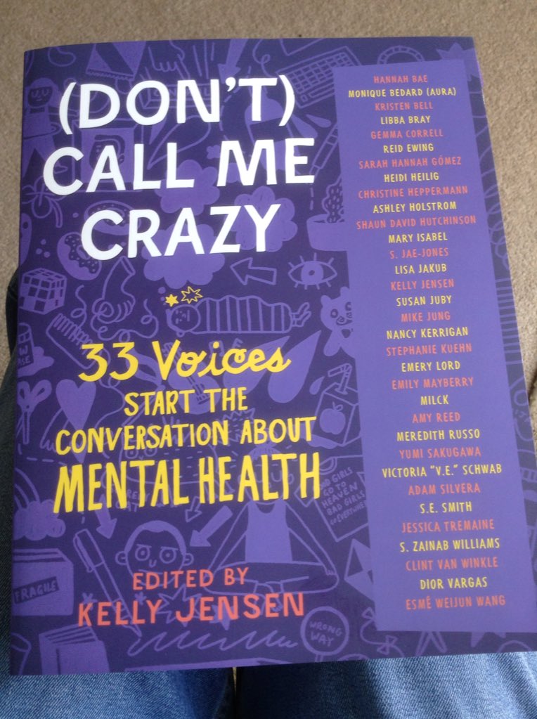 AwkwardBiblio's tweet photo. Finally got round to getting a copy of #DontCallMeCrazy and of course the first essay I turn to read is Victoria Schwab's💁🏽 *hair flick* https://t.co/sYyLaNWfEA