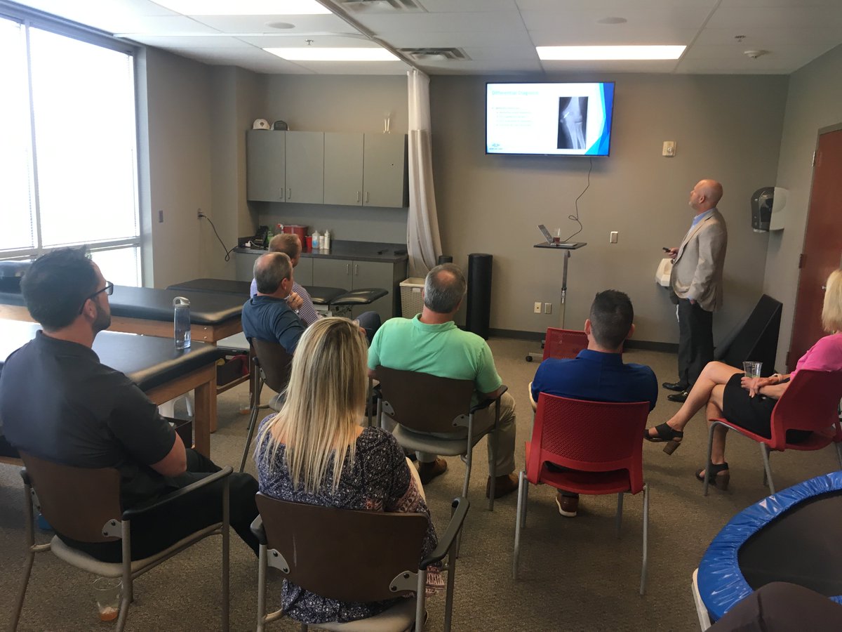 jandhpt's tweet photo. Thank you to Dr. Arthur and the staff from @boneandjointtn for coming out to update our staff on UCL injuries in today's athletes.
We learned a lot about what he is doing to help athletes get back to their game quicker.
#JHPT #BaseballPT #BJIT #physicaltherapyfranklin https://t.co/gXay7sH1or