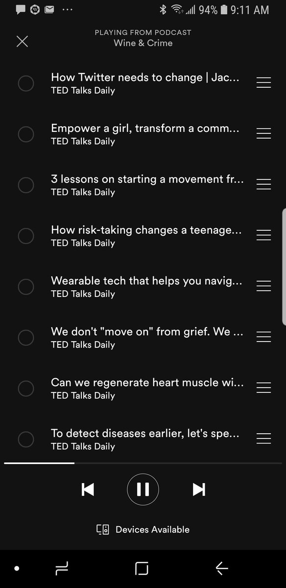 Step 1 of preparing for a long drive: set up a six hour playlist of #TEDTalks