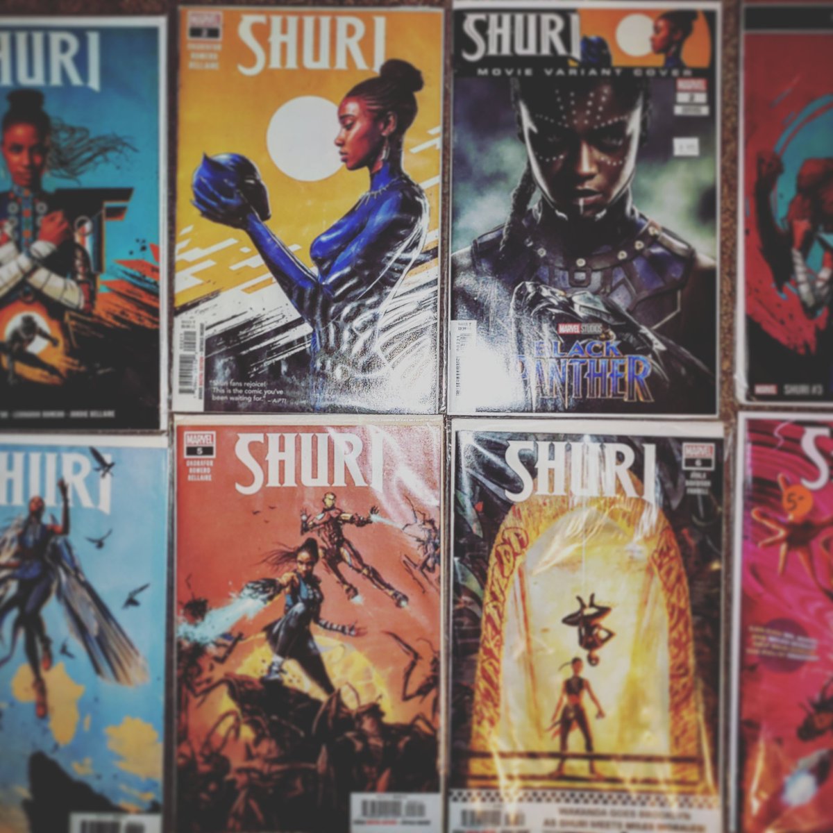 DaGhost1809's tweet photo. Hands down best comic in the market don't debate...#shuri is sooooooo f'n dope csnt wait for the next issue #mcu #marvel #blackpanther #WakandaForever #Wakanda #comic #comiccon https://t.co/5otMqnP5HJ