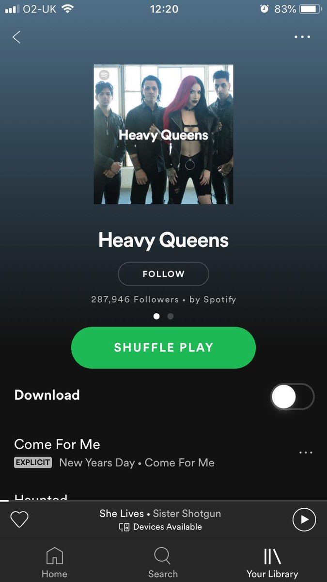 ‘Sacred Heart’ has been added to two kick ass <a href="/Spotify/">Spotify</a> playlists too! 🙌🏻