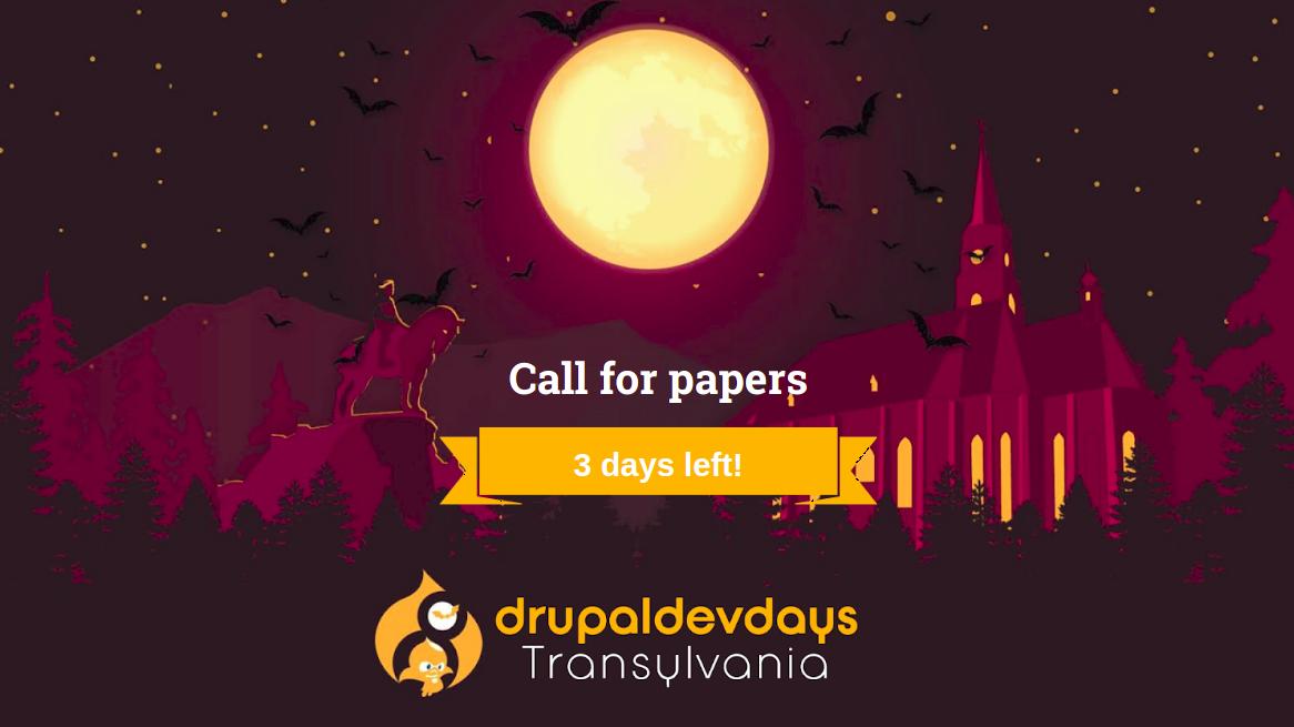 "Everyone you will ever meet knows something you don't." - Bill Nye.

In other words, you also know something that we don't! Please share it with us and propose your session/workshop today! Only 3 days left! #Drupal cluj2019.drupaldays.org/session-tracks