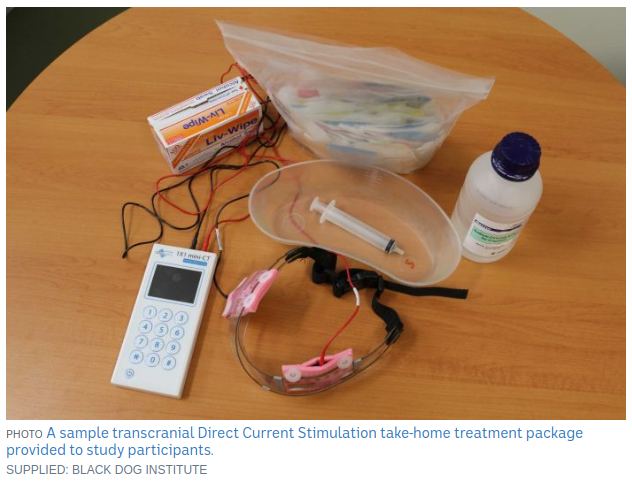 DepressionLTE's tweet photo. Press article on the remote-supervised trial https://t.co/GEQGwvdwkD The photos clearly show the take-home package,the fixed electrode position EASYstrap headgear &amp; EASYpads. Each component includes critical technology necessary for tolerated &amp; consistent performance #depression https://t.co/7X2dIxwoe5