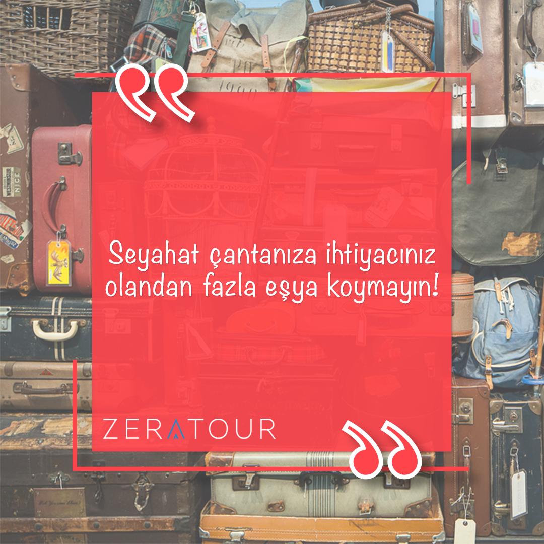 zeratour's tweet photo. Daha rahat bir seyahat geçirebilmeniz için seyahat çantanıza ihtiyacınız olandan fazla eşyalar koymamaya özen göstermelisiniz. ✈️🌍 #travel #traveller #bursa #istanbul #izmir #ankara #seyahat https://t.co/LHNlhJv1HW